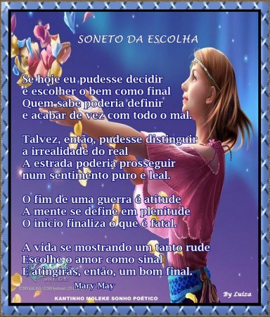 Mary May -------------------------Soneto da Escolha 